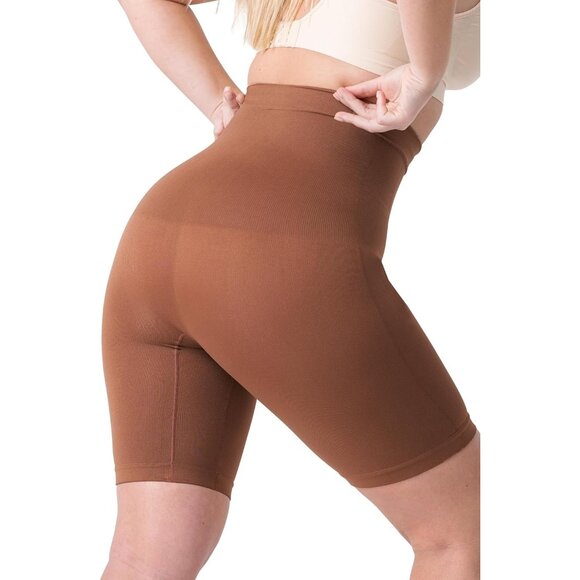 🆕 Women Brown Tummy Control Underwear Every Day High Waisted Body Shaper Shorts - Picture 2 of 9
